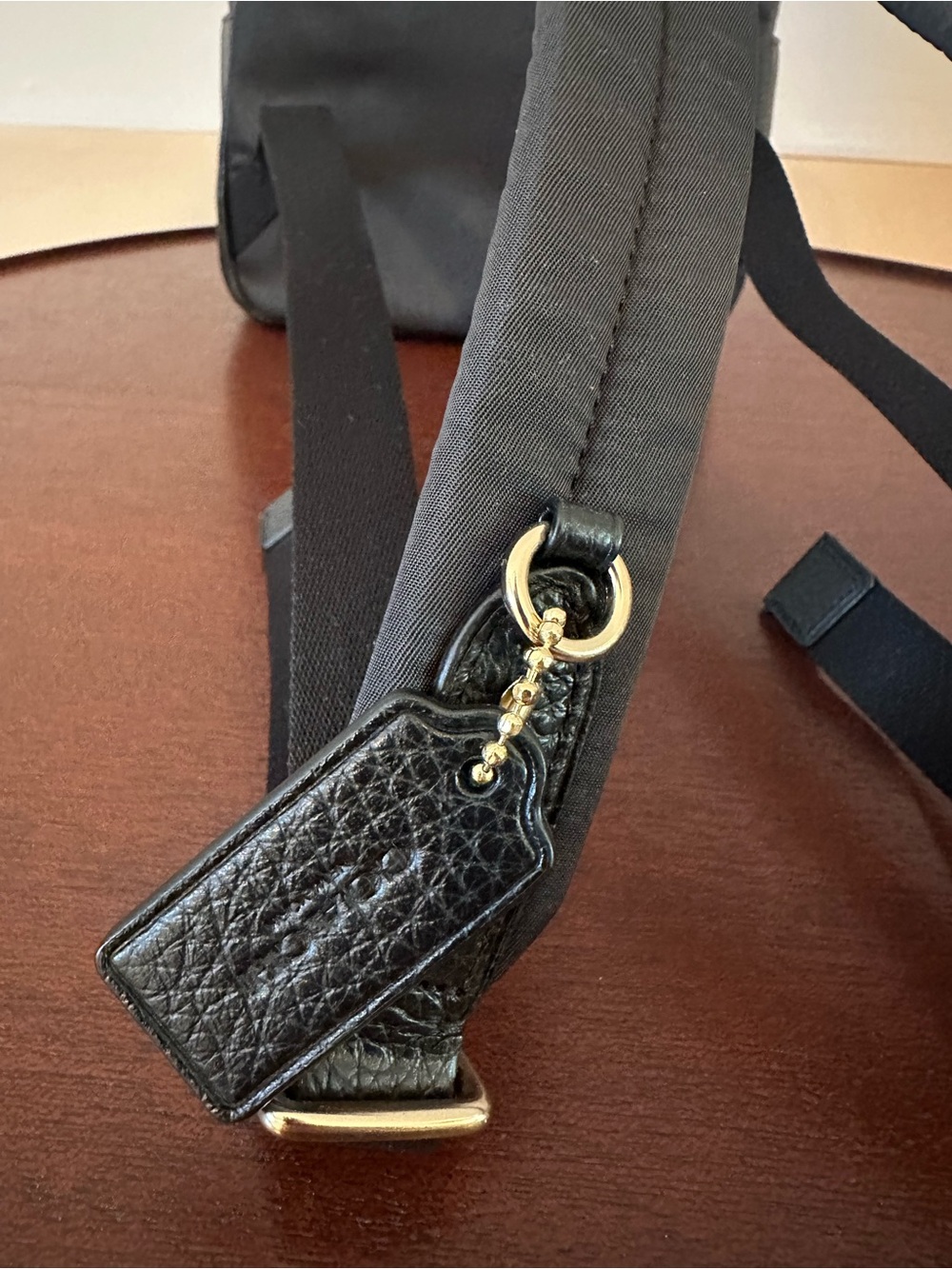 Coach Black Pebbled Leather Mini Backpack with Gold Hardware - Picture 8 of 8
